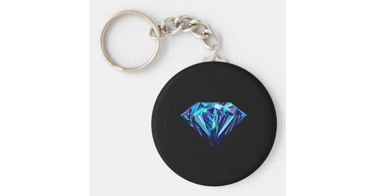 Sparkling diamond keychain Zazzle
