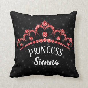 Sparkling Diamond Tiaras - choose your background Throw Pillow
