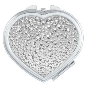 Sparkling Diamonds Compact Mirror