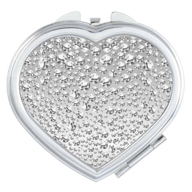 Sparkling Diamonds Compact Mirror (Front)