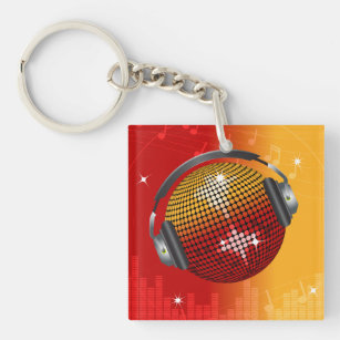 Sparkling Disco Ball Keychain