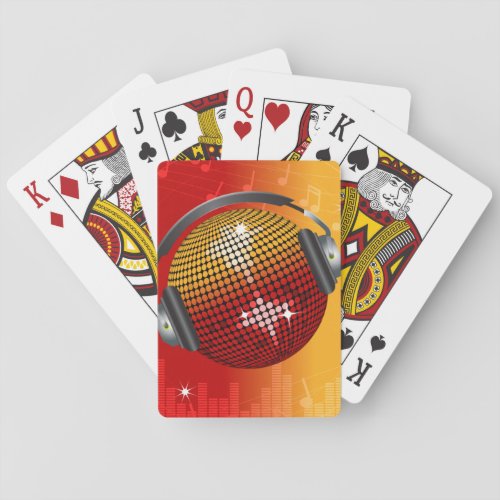 Sparkling Disco Ball Playing Cards