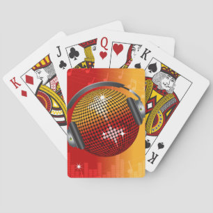 Sparkling Disco Ball Poker Cards