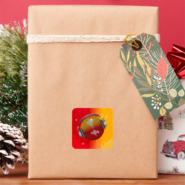 Sparkling Disco Ball Square Sticker (Creator Uploaded)