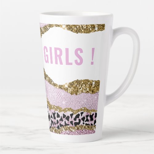 Sparkling Disco cowgirl Bachelorette gold glitter Latte Mug