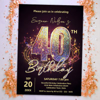 Sparkling Disco Dance 40th Birthday Celebration