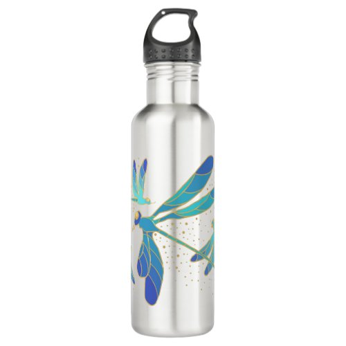 Sparkling Dragonflies Stainless Steel Water Bottle