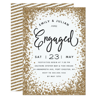 Sparkling Engagement Party Invitation