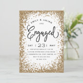 Sparkling Engagement Party Invitation | Zazzle