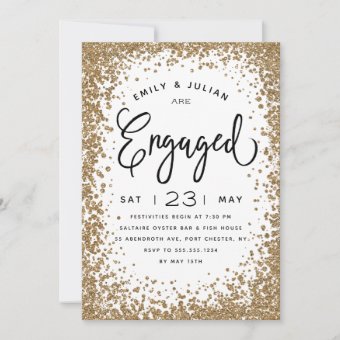 Sparkling Engagement Party Invitation 