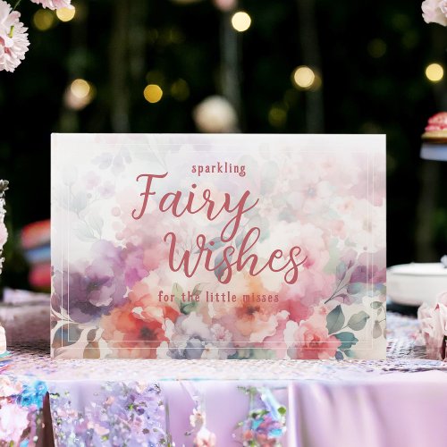 Sparkling Fairy Wishes Fairycore Garden Birthday Guest Book