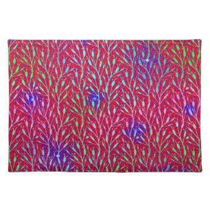 Sparkling Fireworks Party Pattern Cloth Placemat