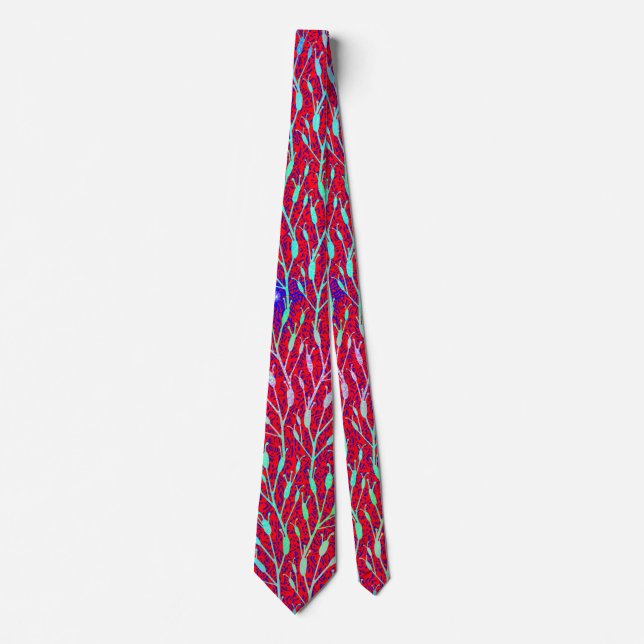 Sparkling Fireworks Party Pattern  Neck Tie (Front)