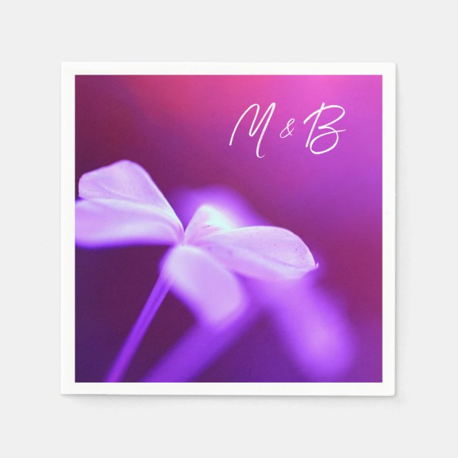 Sparkling Flower Paper Napkin (Front)