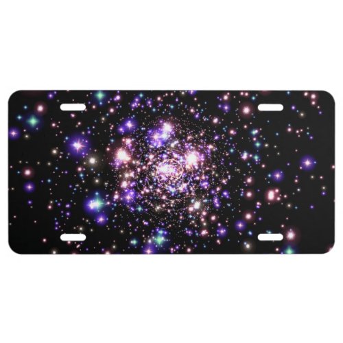 Sparkling Galaxy License Plate