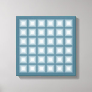 Sparkling Gem Tiles Choose Your Custom Color Canvas Print