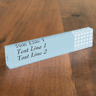 Sparkling Gem Tiles Choose Your Custom Color Desk Name Plate
