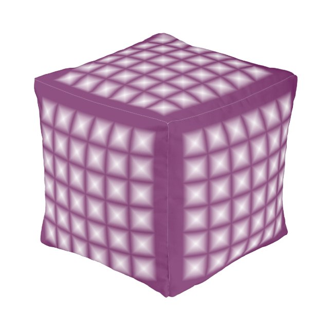 Sparkling Gem Tiles Choose Your Custom Color Pouf (Angled Back)