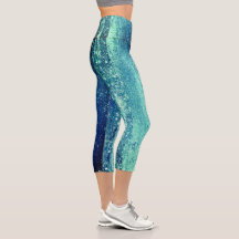 Sparkling Girly Glam Glitter Disco Party Capri