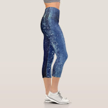 Sparkling Girly Glam Glitter Disco Party Capri