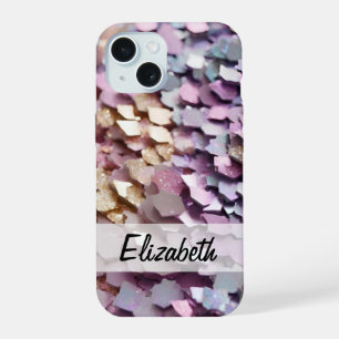 Sparkling Girly Pastel Glitter iPhone 15 Case