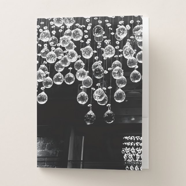 Sparkling Glass Ball Ornaments Pocket Folders (Front)