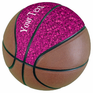 Sparkling glitter basketball