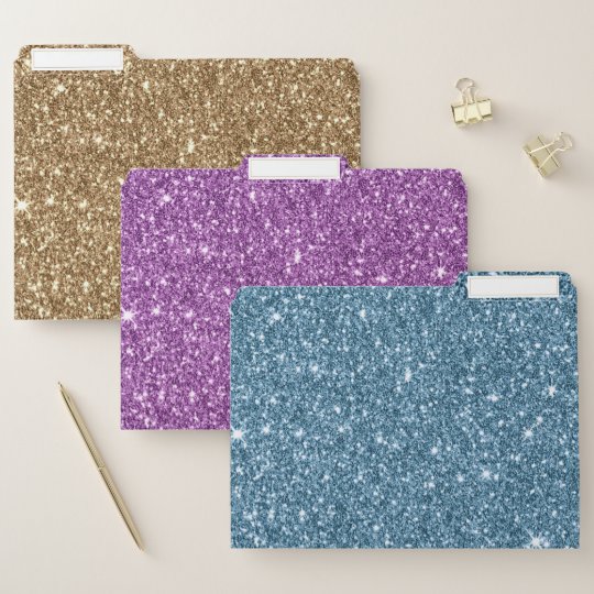 presentation folder glitter