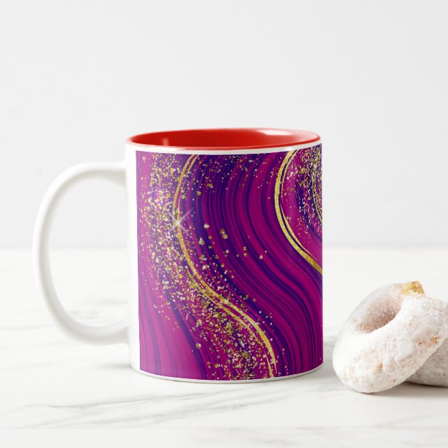Sparkling Glitter Mug Wrap (With Donut)