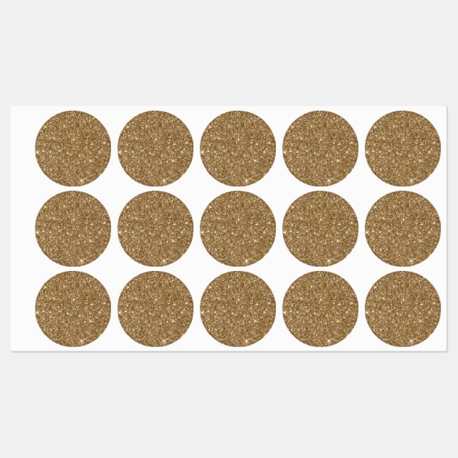 Sparkling glitter print labels (Sheet)