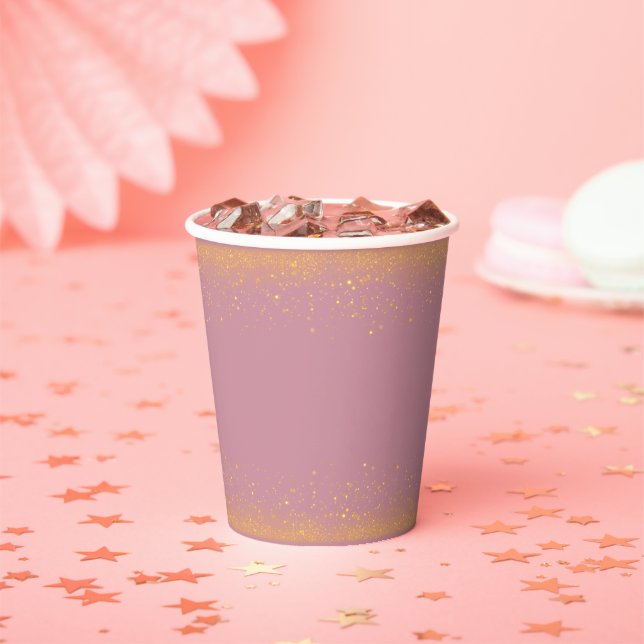 Sparkling Glitters Hot Air Balloon Baby Shower Paper Cups (Insitu)