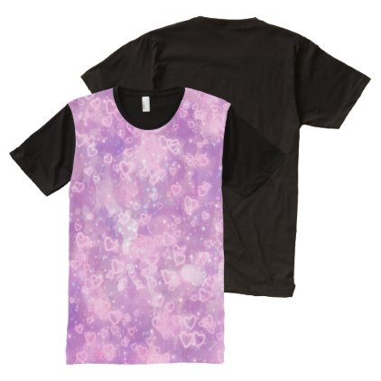 sparkling glowing hearts A All-Over-Print T-Shirt