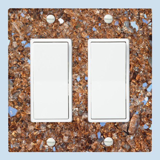 Sparkling Golden Glass Elegant Bronze Light Switch Cover (Creator Uploaded)