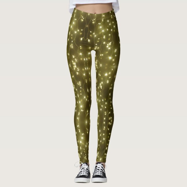 Sparkling Golden Lights Legging (Front)