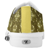 Sparkling Golden Lights Low Top Shoes (Left Shoe Back)