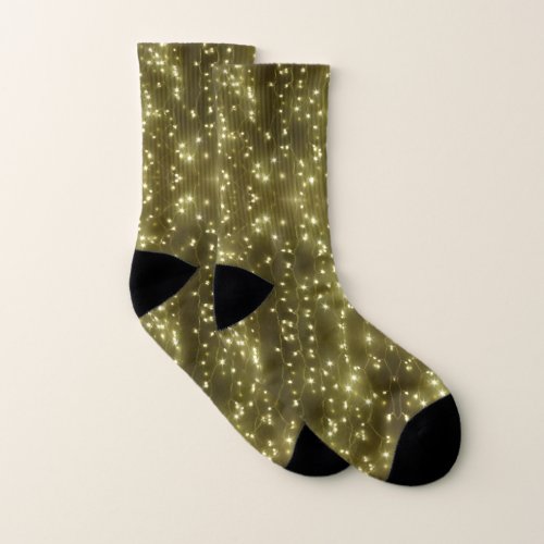 Sparkling Golden Lights Socks