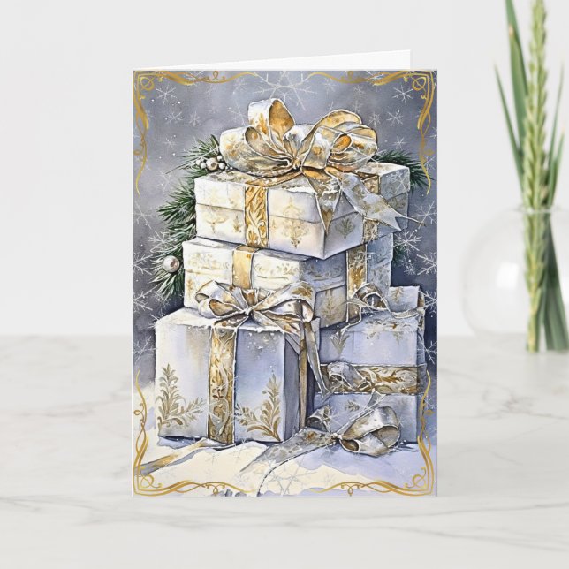 Sparkling Golden Magic Card (Front)