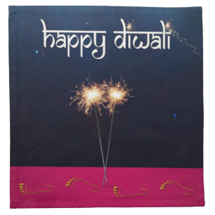 Sparkling Happy Diwali - Cloth Napkin
