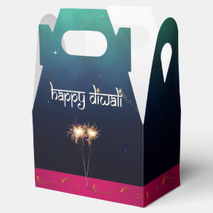 Sparkling Happy Diwali - Favor Box Gable