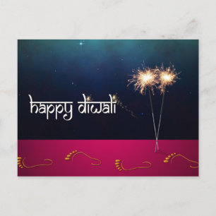 Sparkling Happy Diwali - Postcard
