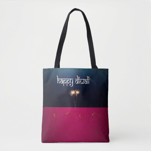 Sparkling Happy Diwali - Tote Bag (Front)