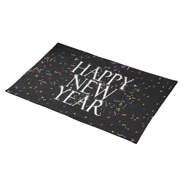 Sparkling Happy New Year Placemat (On Table)
