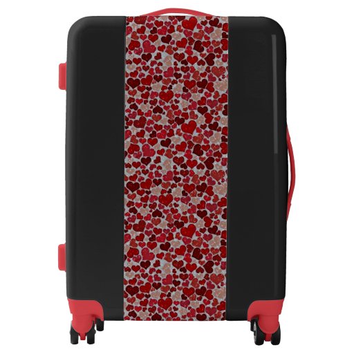 sparkling hearts luggage | Zazzle