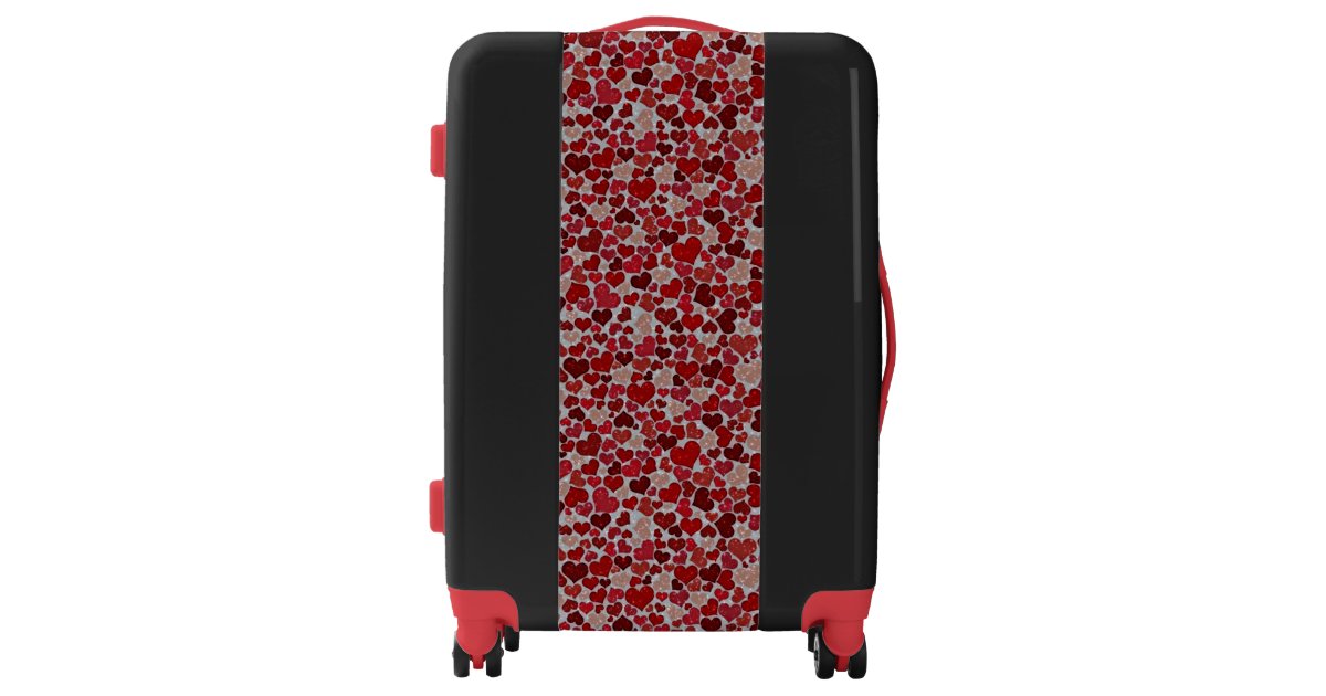 sparkling hearts luggage | Zazzle