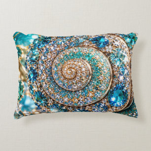 Sparkling Jewel Snail Accent Pillow