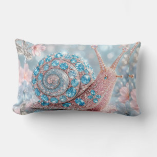 Sparkling Jewel Snail Lumbar Pillow