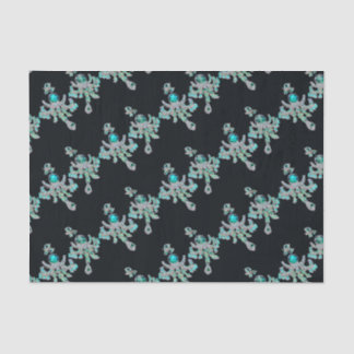 Sparkling jeweled decoupage  tissue paper