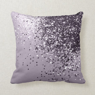 Sparkling Lavender Lady Glitter #1 Throw Pillow