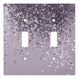 Sparkling Lavender Lady Glitter #2 #shiny #decor Light Switch Cover