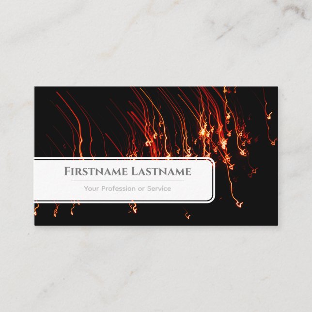 Sparkling lights bokeh professional Event Managers Business Card (Front)